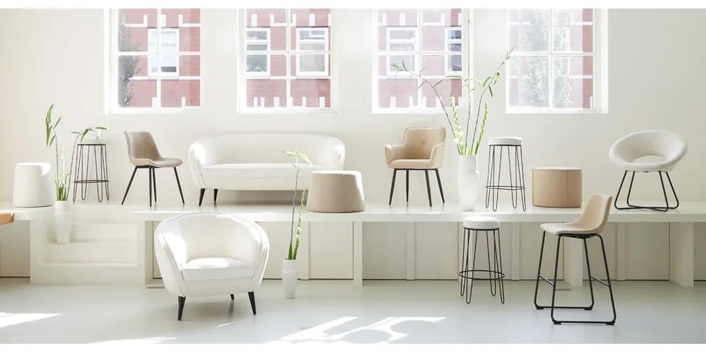 Scaun de bar alb Alice – Light & Living