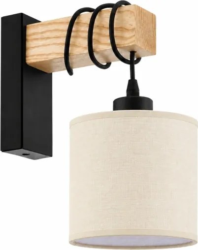BRILAGI - Aplica de perete NUBILA 1xE27/60W/230V maro/negru/crem