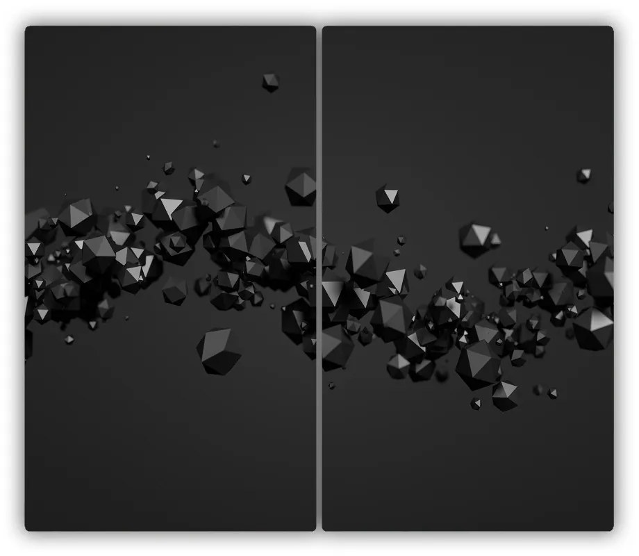 Tocator din sticla 3d abstracție