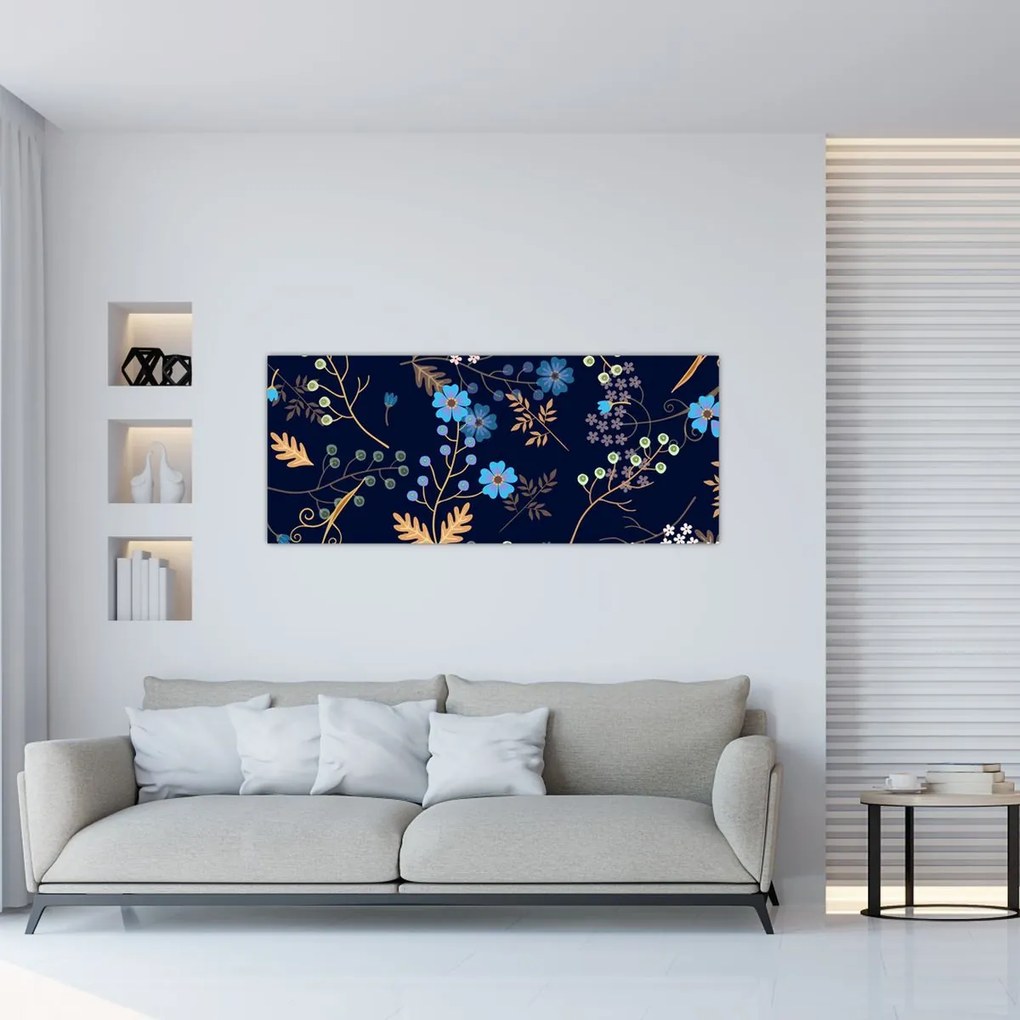 Tablou - Flori de toamnă (120x50 cm)