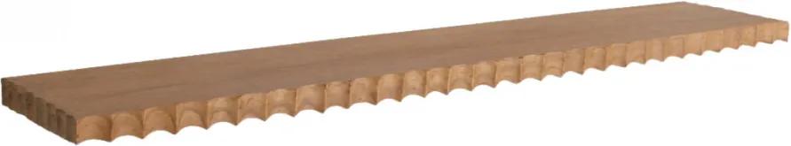 Raft maro din lemn de tec 90 cm Aeolian Raw Materials