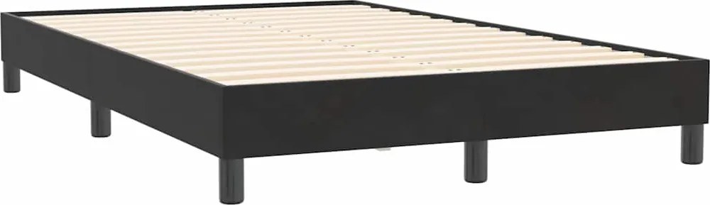 vidaXL Cadru de pat fără saltea Negru 120x210 cm catifea