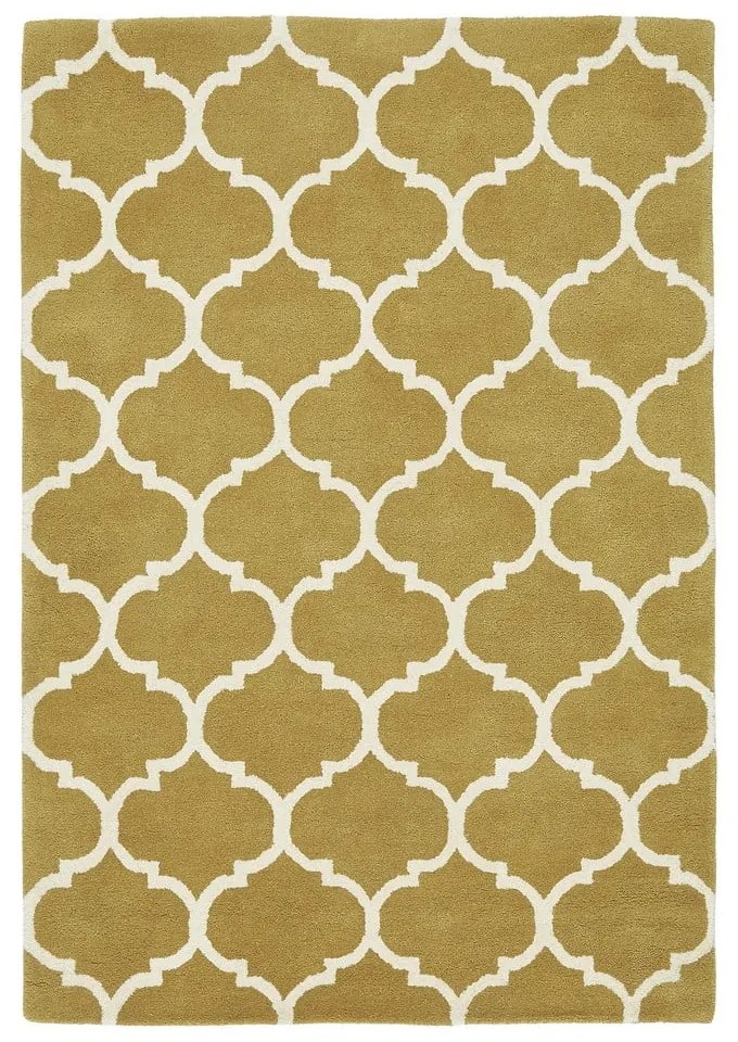 Covor galben ocru handmade din lână 120x170 cm Albany – Asiatic Carpets