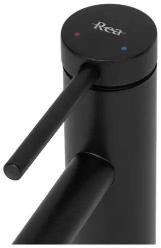 REA-B5320 - Baterie pentru lavoar FOSS, 29,5 cm, negru mat