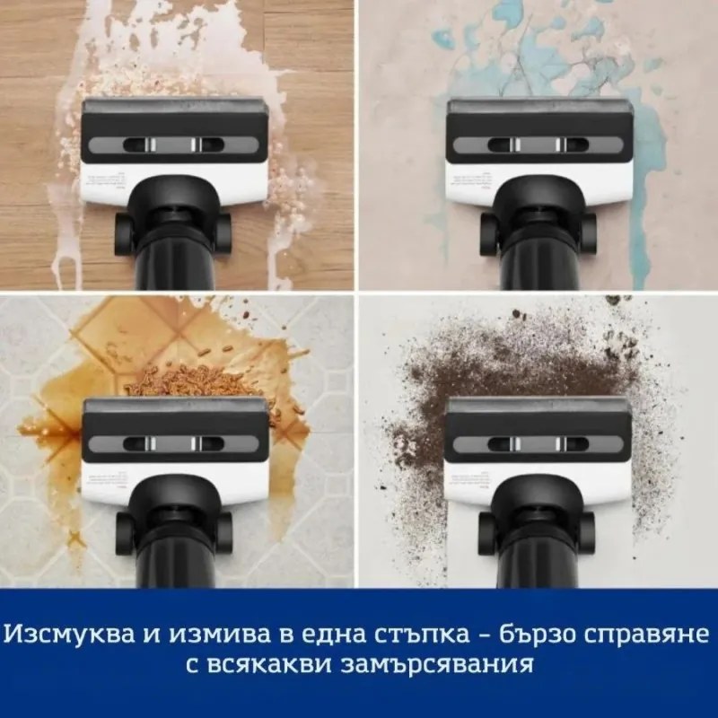 Aspirator vertical fara fir Floor One Switch S6 FW301400FR, 230W, Uscat/Umed, Flashdry cu autocuratare, Autonomie 65 min, Filtru pentru par animale de companie, Negru