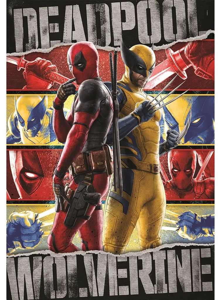 Deadpool Wolverine &amp; puzzle Compact 1000 de bucăți Clementoni