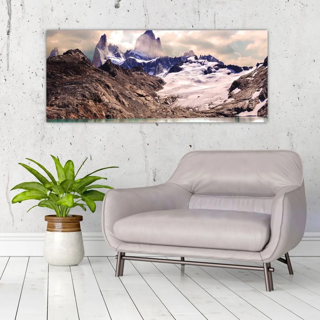 Tablou cu lac montan (120x50 cm)