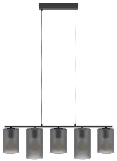 Lustră pe cablu Eglo 901163 COLOMERA 5xE27/40W/230V gri