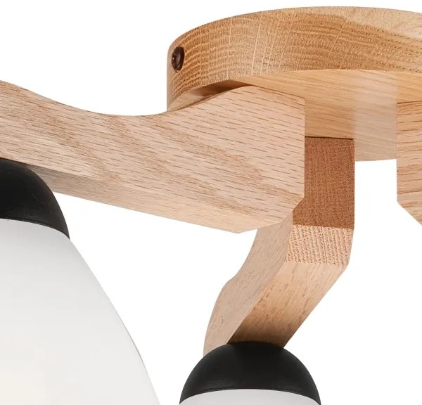 Lustră aplicată ADRIANO 3xE27/60W/230V stejar