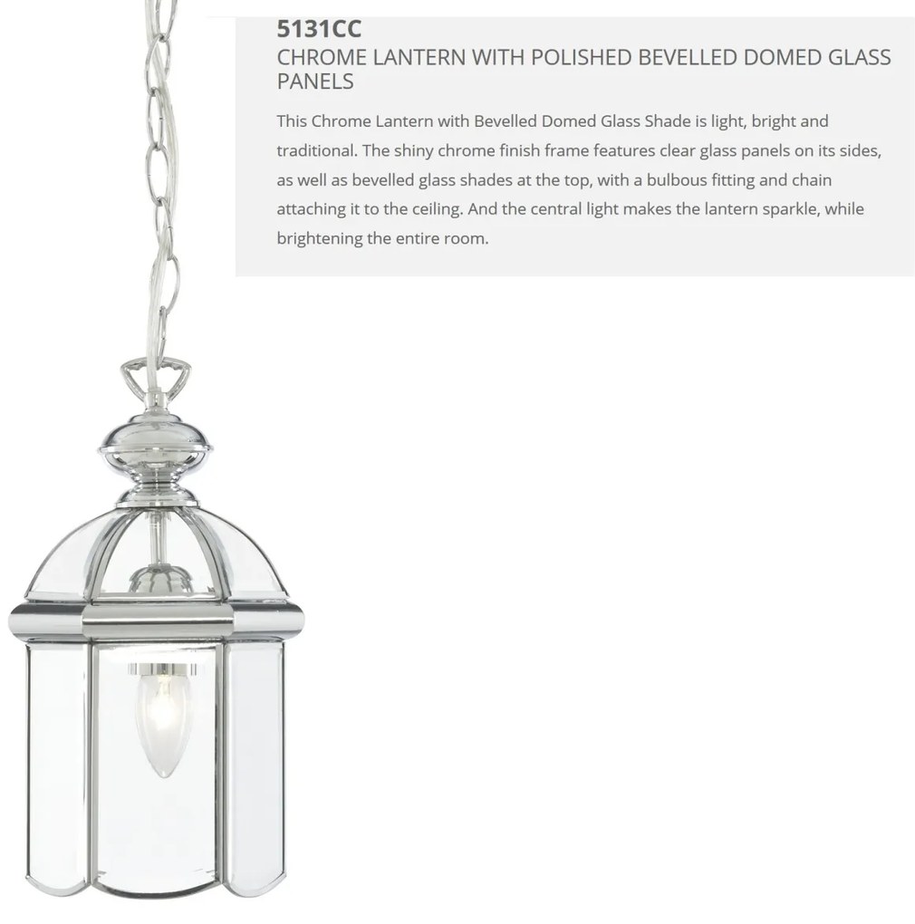Pendul stil traditional Lanterns crom 5131CC SRT