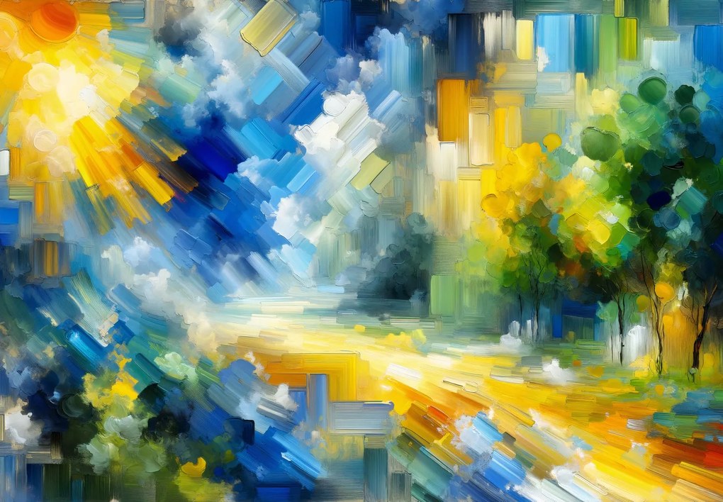 Fototapet - Zi însorită abstractă (147x102 cm)