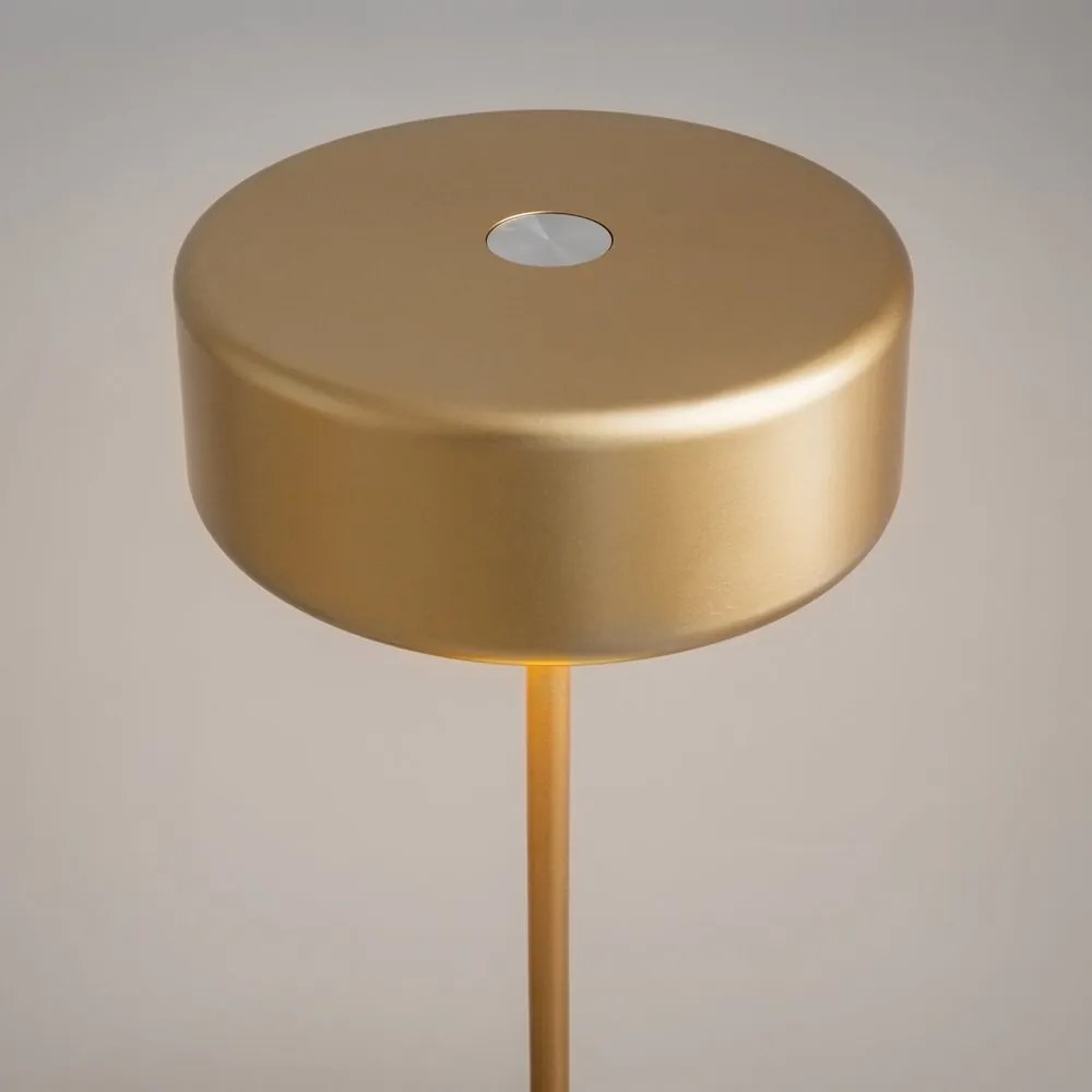 Lampa portabila cu baterii AI design auriu