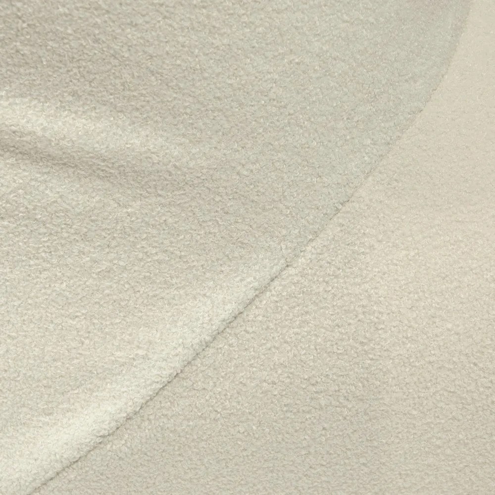 Fotoliu bean bag crem cu tapițerie din țesătură bouclé Tube 100 – SLOWDOWN