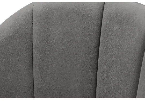 Sscaun de sufragerie BOVIO 86x48 cm gri/fag