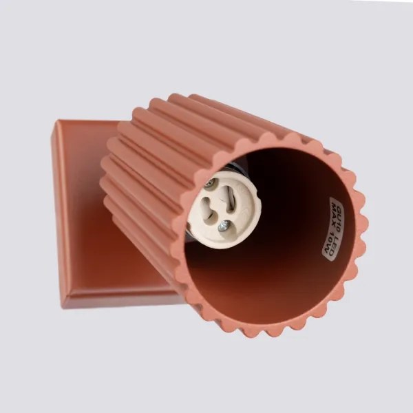 Spot de perete Sollux SL.1635 KARBON 1xGU10/10W/230V roșu