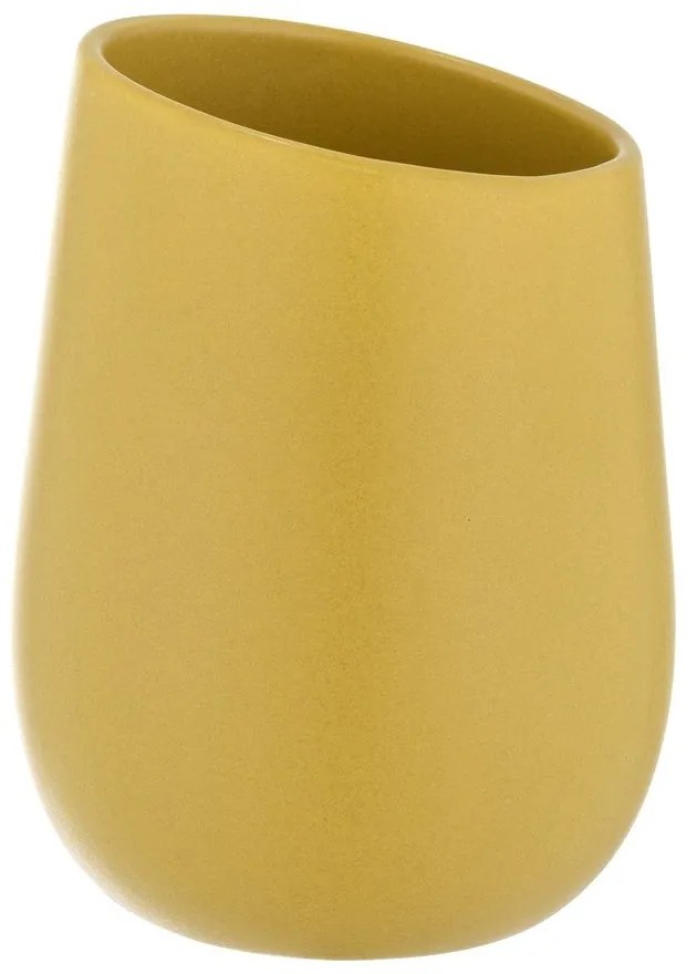 Suport pentru periuța de dinți galben din ceramică Badi – Wenko