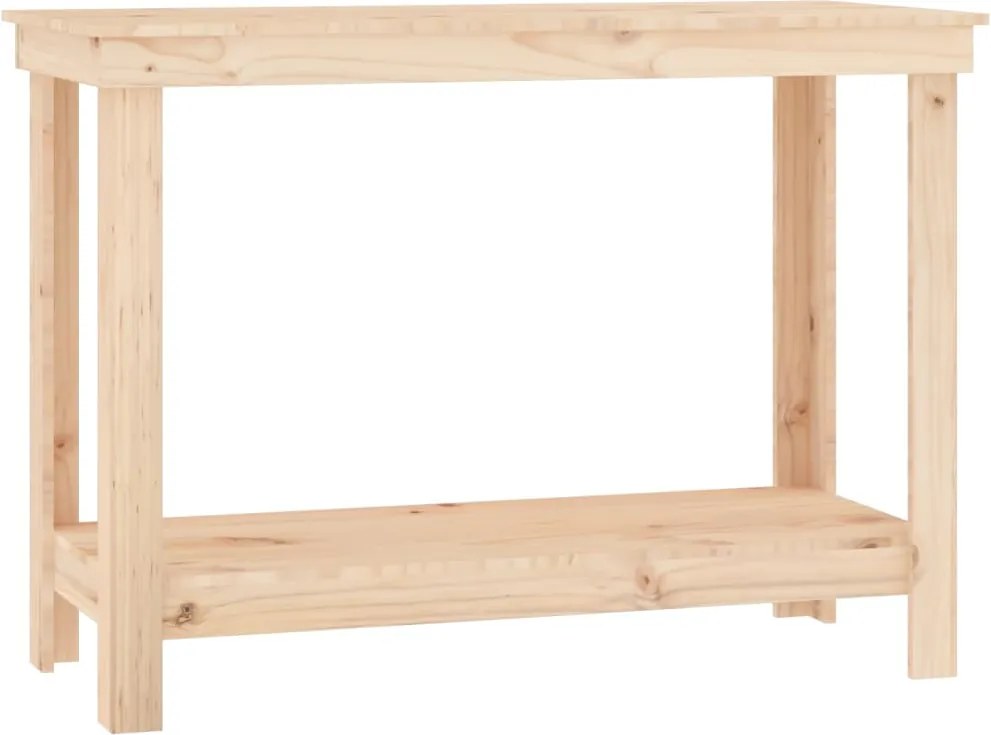 vidaXL Banc de lucru, 110x50x80 cm, lemn masiv pin