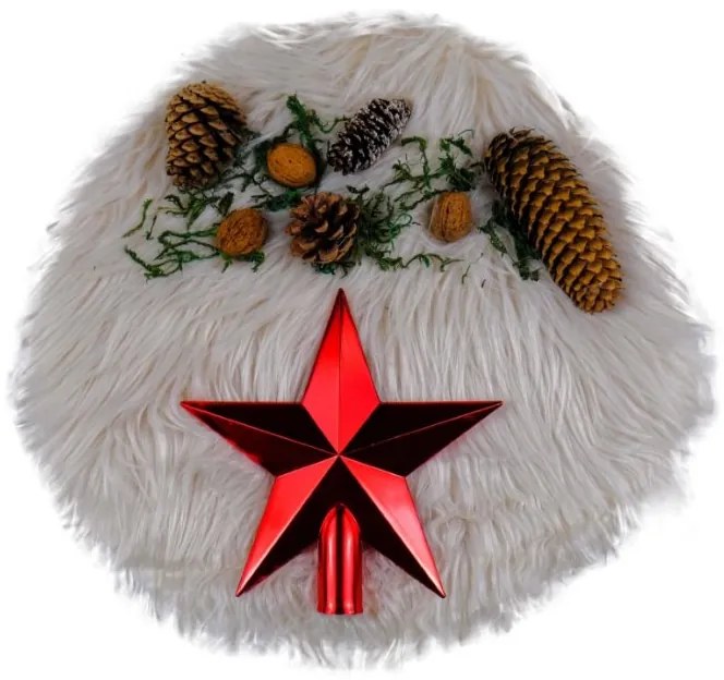Spitz pentru brad Steaua 20 cm RED