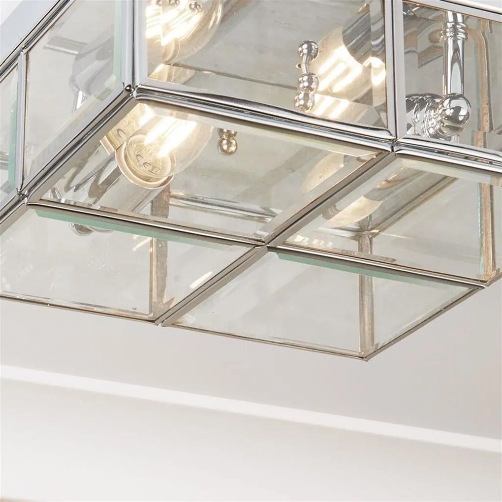 Plafoniera design decorativ Pisa 2L crom