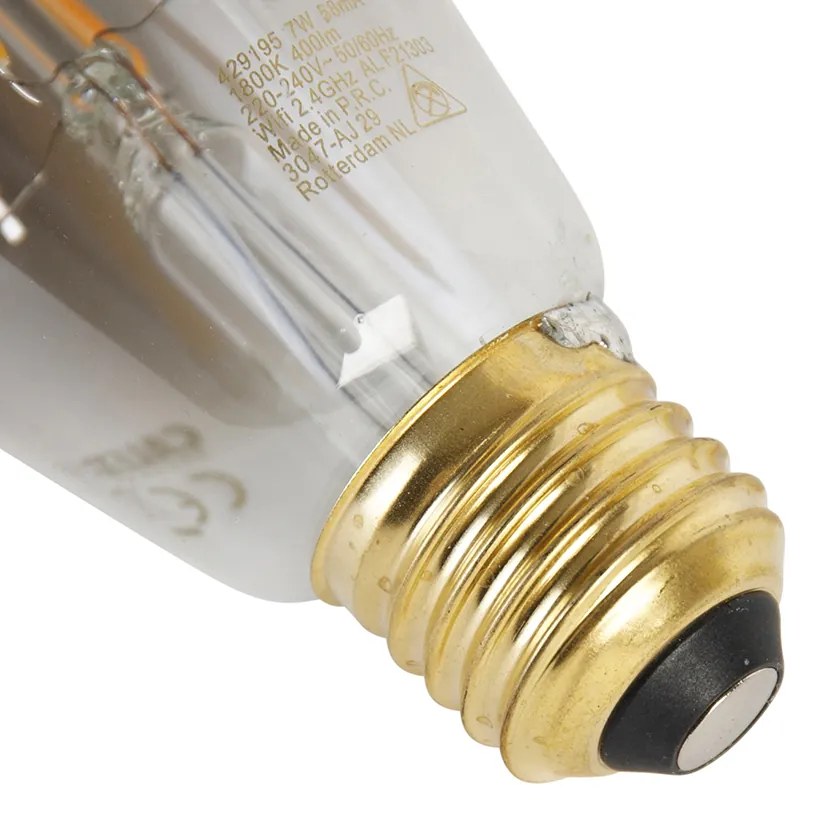 Set 2 becuri LED smart E27 ST64 fum 7W 400 lm 1800-3000K