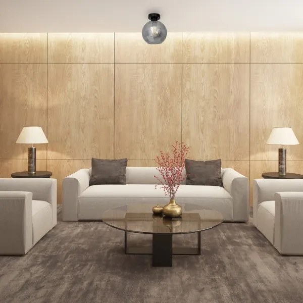 Plafonieră SOFIA 1xE27/60W/230V negru