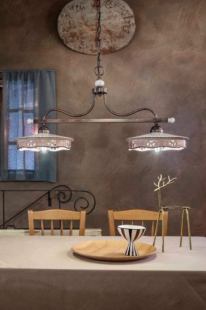 Lustra clasica realizata manual din ceramica ALESSANDRIA