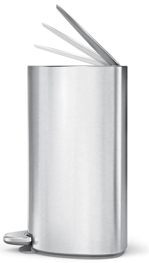 Simplehuman Coș de gunoi cu pedală 6 l,semicircular, oțel inoxidabil mat, plastic