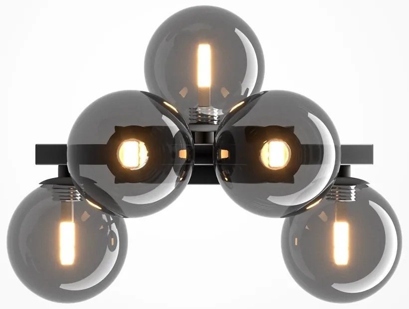 Aplica perete moderna design deosebit Dallas 5 negru