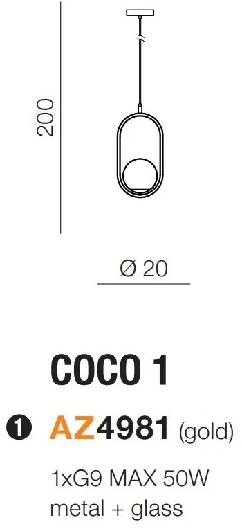 Lustra, Pendul design modern COCO 1