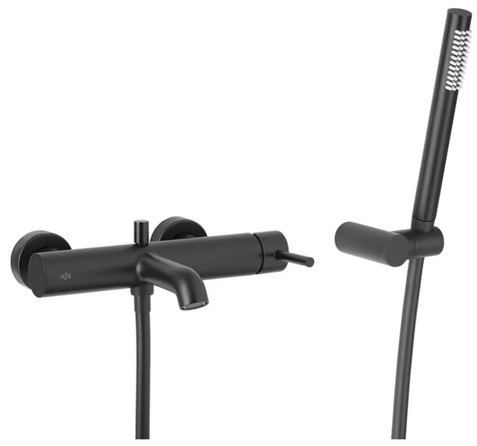 Set de cadă cu baterie KFA Armatura 5034-520-81 MOZA negru mat