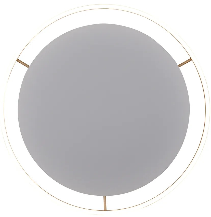 Plafoniera din alamă 60 cm inclusiv LED cu dimmer în 3 trepte - Zlatan