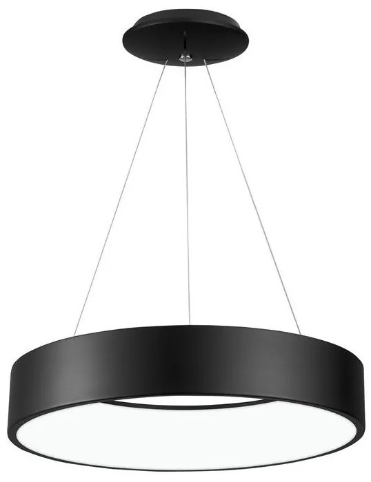 Lustra moderna suspendata LED 3000K 60cm RANDO negru NVL-6167220