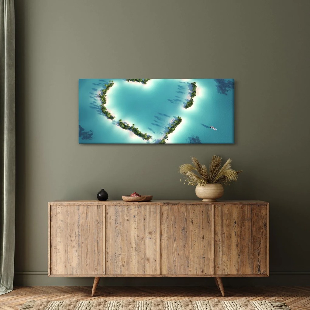 Tablou - Insulele inimii (120x50 cm)
