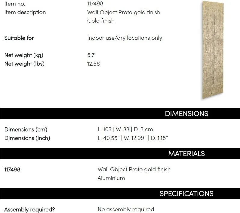 Decoratiune de perete design LUX Prato