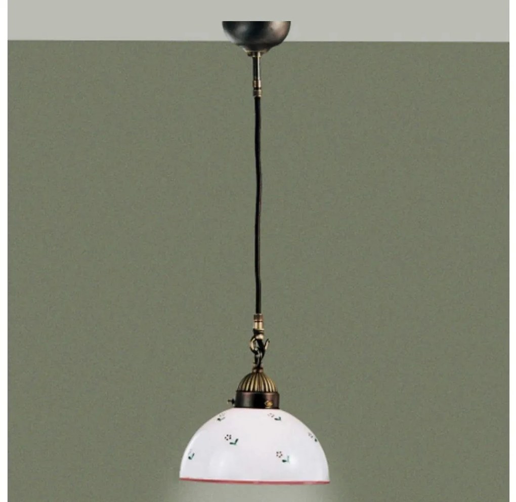 Lustră pe cablu Kolarz 731.30.69 NONNA 1xE27/75W/230V d. 20 cm roșu