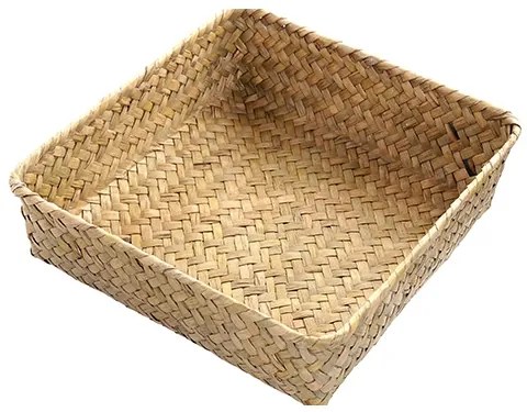 Cos impletit Nisse din fibre naturale 24x8 cm