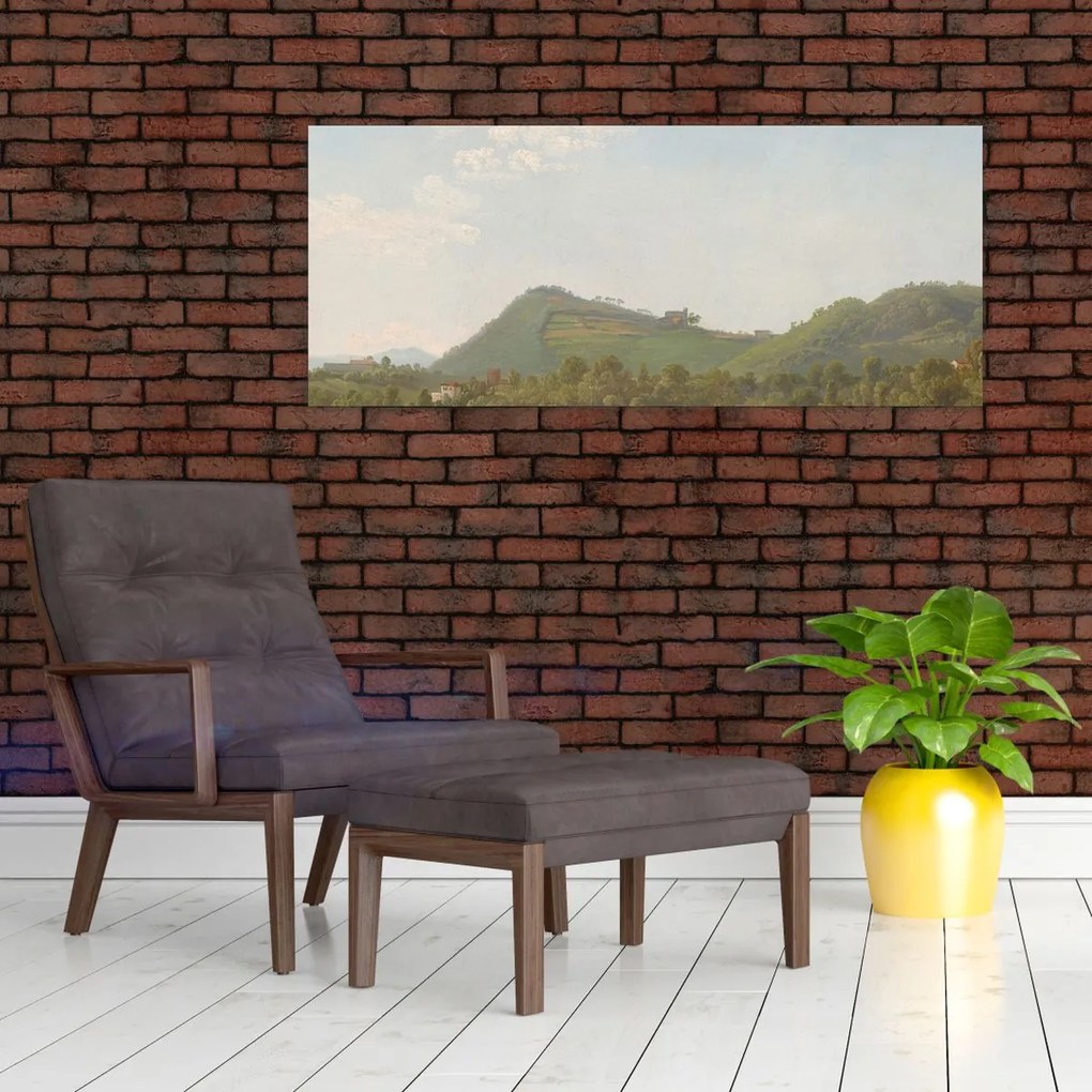 Tablou - Simon Denis, View Near Naples, reproducere (120x50 cm)