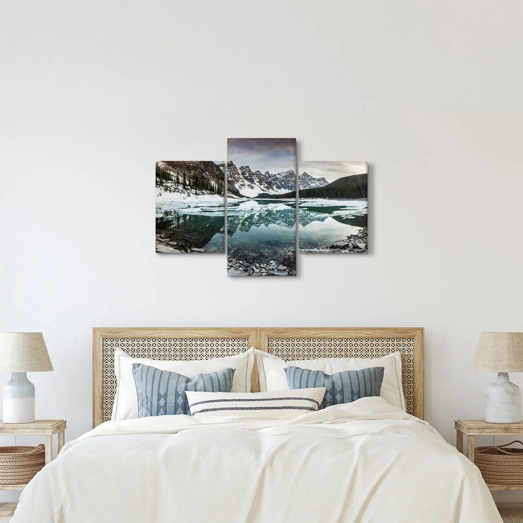 Tablou - lacul iarna (90x60 cm)