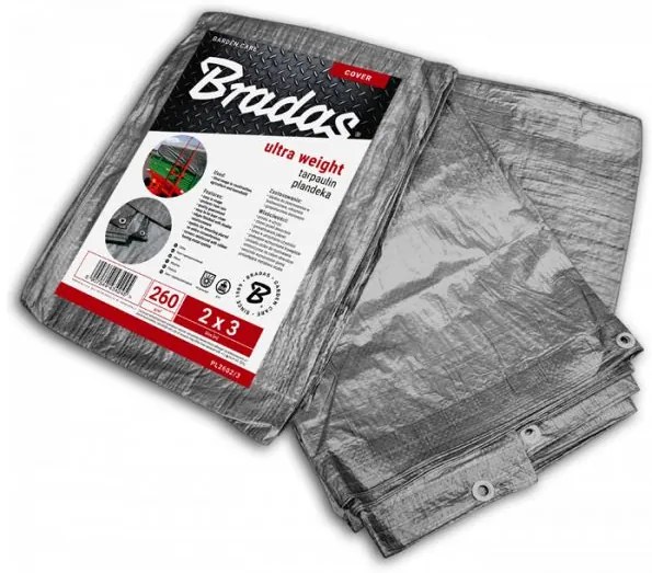 Prelata argintie 6x10 m 260 g/m2