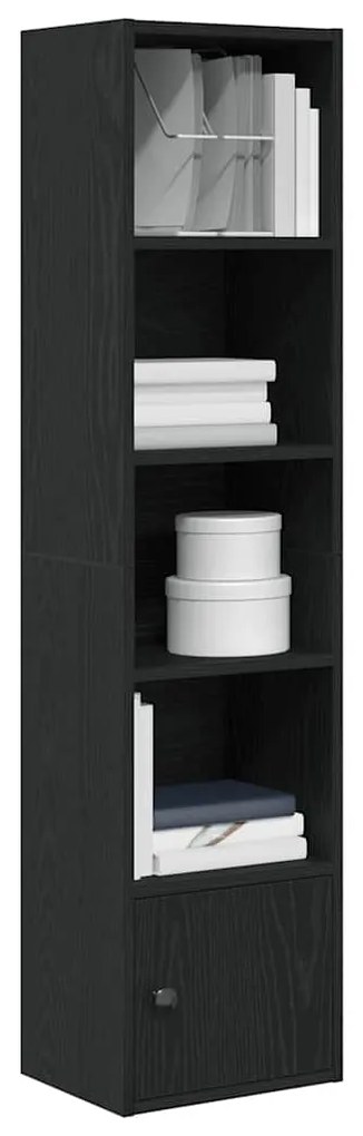 vidaXL Bibliotecă Stejar negru 31x24x127 cm Lemn prelucrat