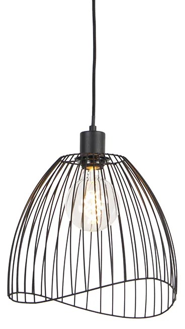 Lampă suspendată design negru 29 cm - Pua