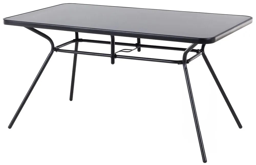 Set de masă pentru grădină Love (negru) (6 scaune). 1011670