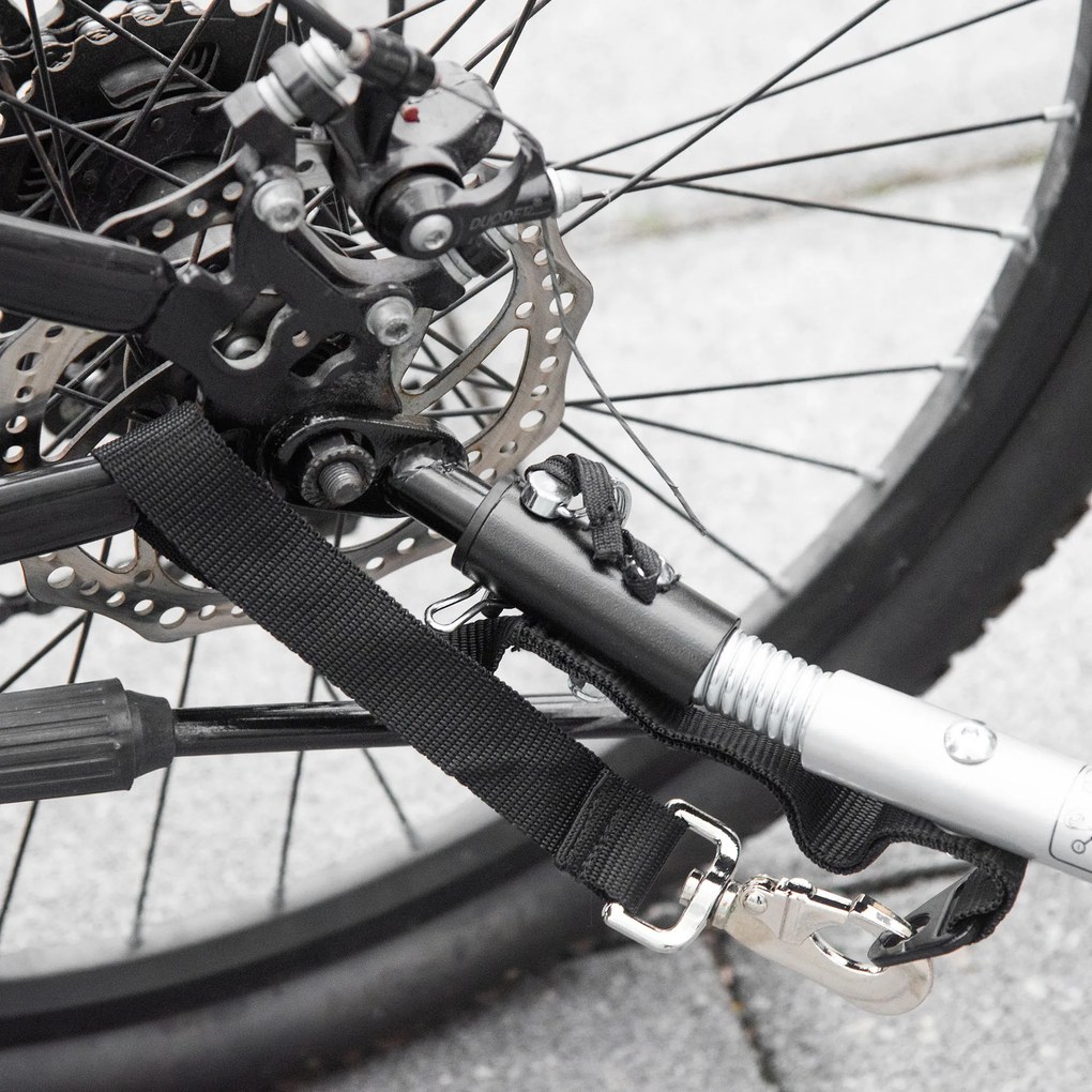 HOMCOM Remorca Bicicleta 2 in 1 pentru Copii cu Centura 5 Puncte si Accesorii Siguranta, Rosu | Aosom Romania