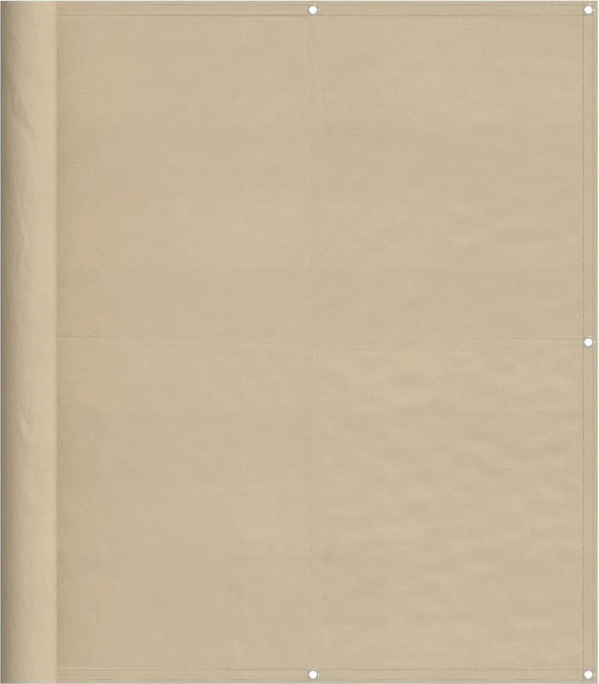 vidaXL Paravan de balcon, bej, 120x700 cm, 100% poliester oxford