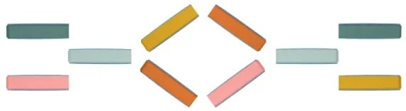 Cursă cu obstacole B-Toys BALANCE & HOP 10 buc.