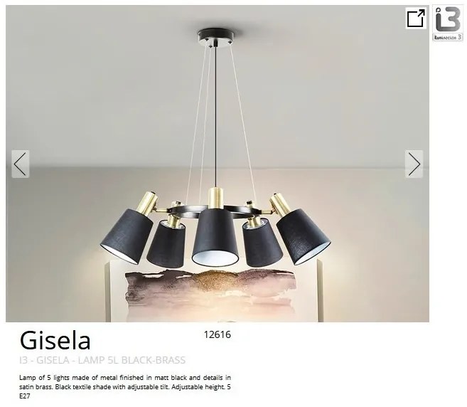 Lustra suspendata design moderm Gisela