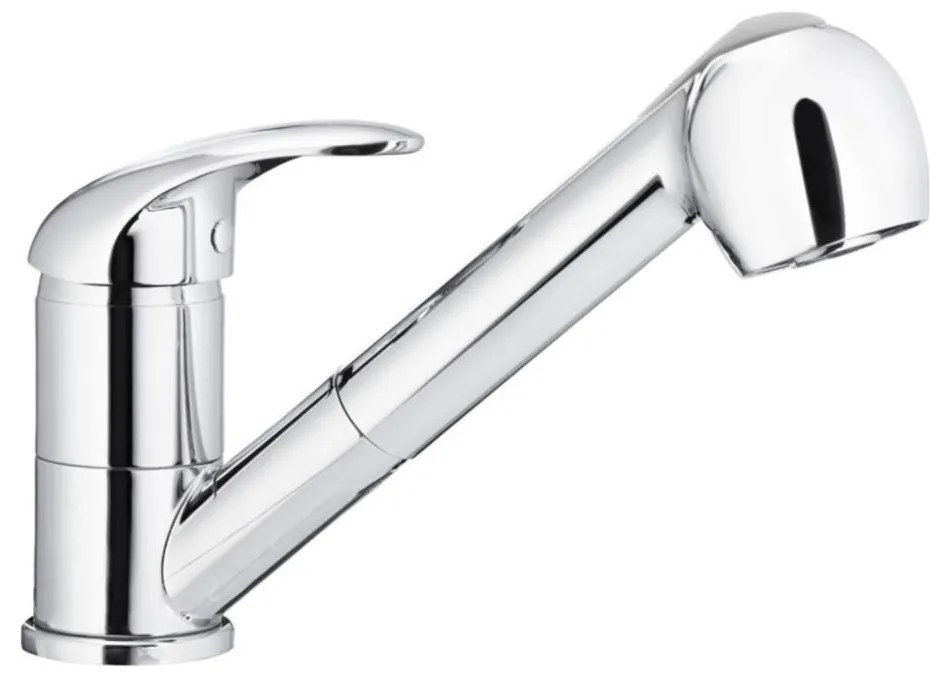 Baterie de chiuvetă cu cap de duș extractibil KFA Armatura 6613-110-00 INDIRA alamă