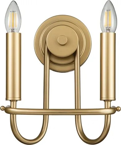 Kichler KL-CAPITOL-HILL2-PNBR - Aplică de perete CAPITOL HILL 2xE14/40W/230V, auriu