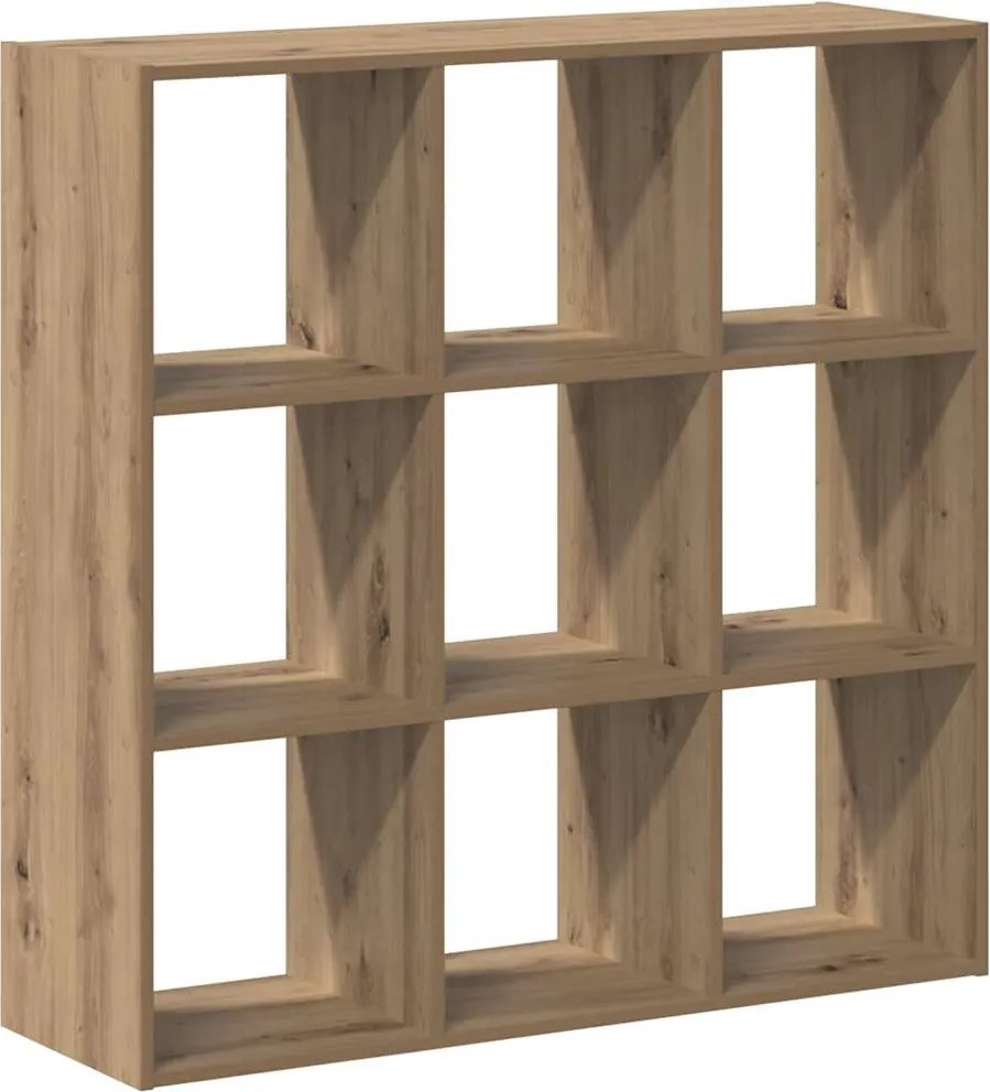 vidaXL Bibliotecă, stejar artizanal, 102x32x102 cm, lemn prelucrat