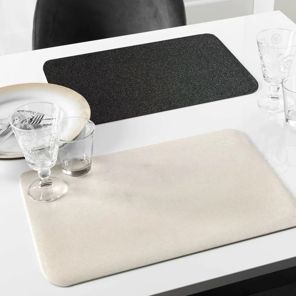 Suport pentru farfurii din plastic 30x44 cm Glitter – douceur d'intérieur